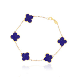 Navy Clover Bracelet